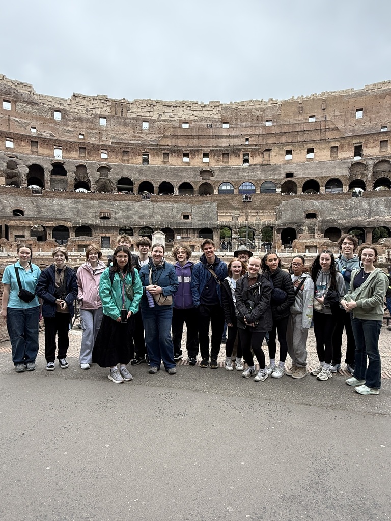 students at colleseum