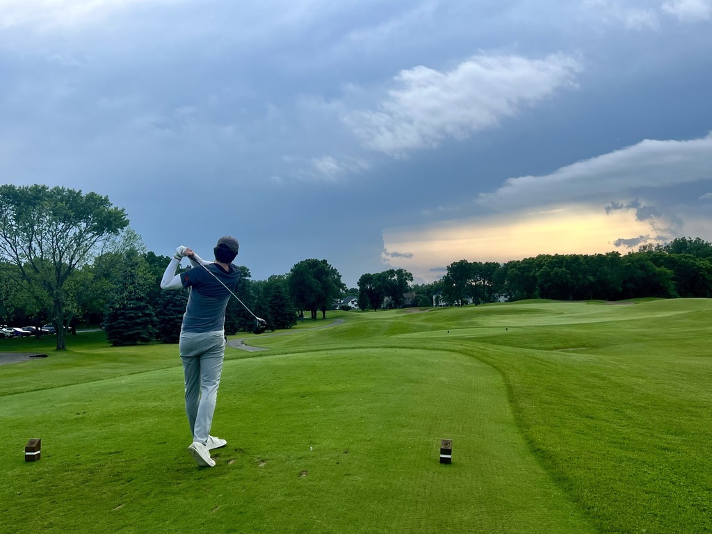 golfing