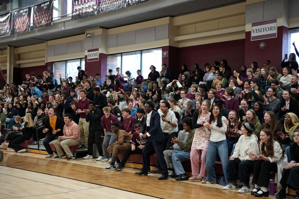 cheering crowd