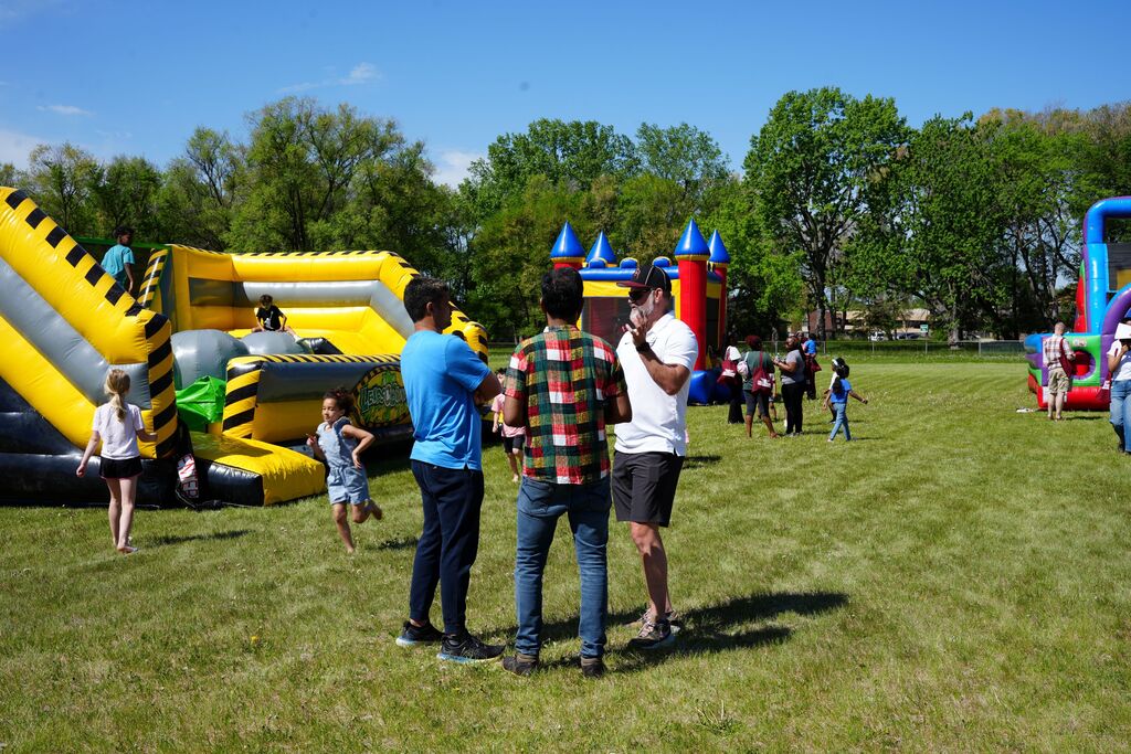 bounce house families