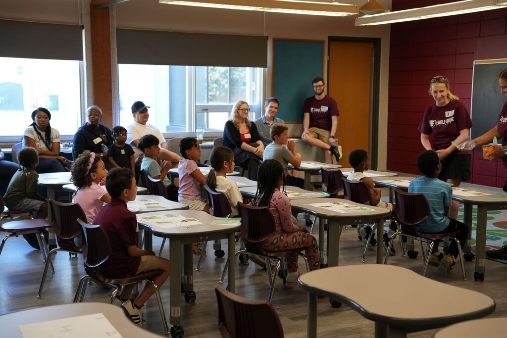 group in classroom