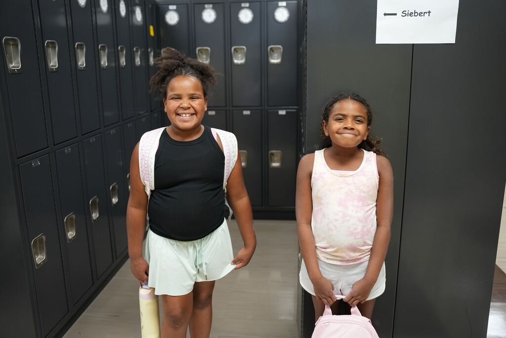 girls smiling