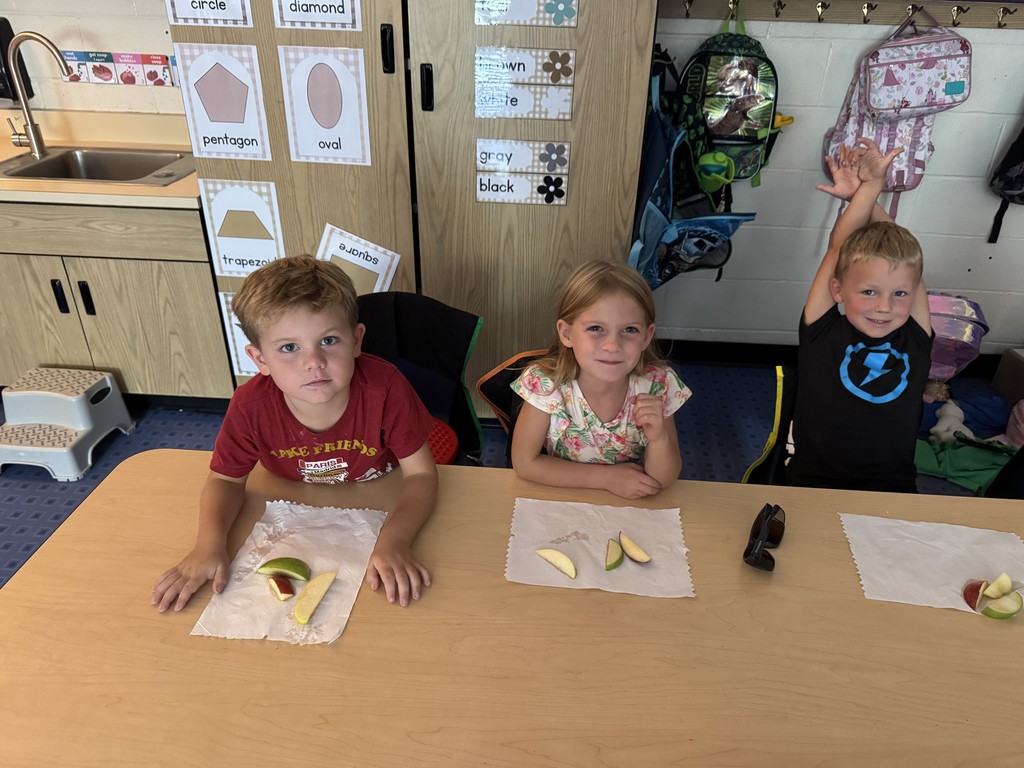 Kindergarten apple tests