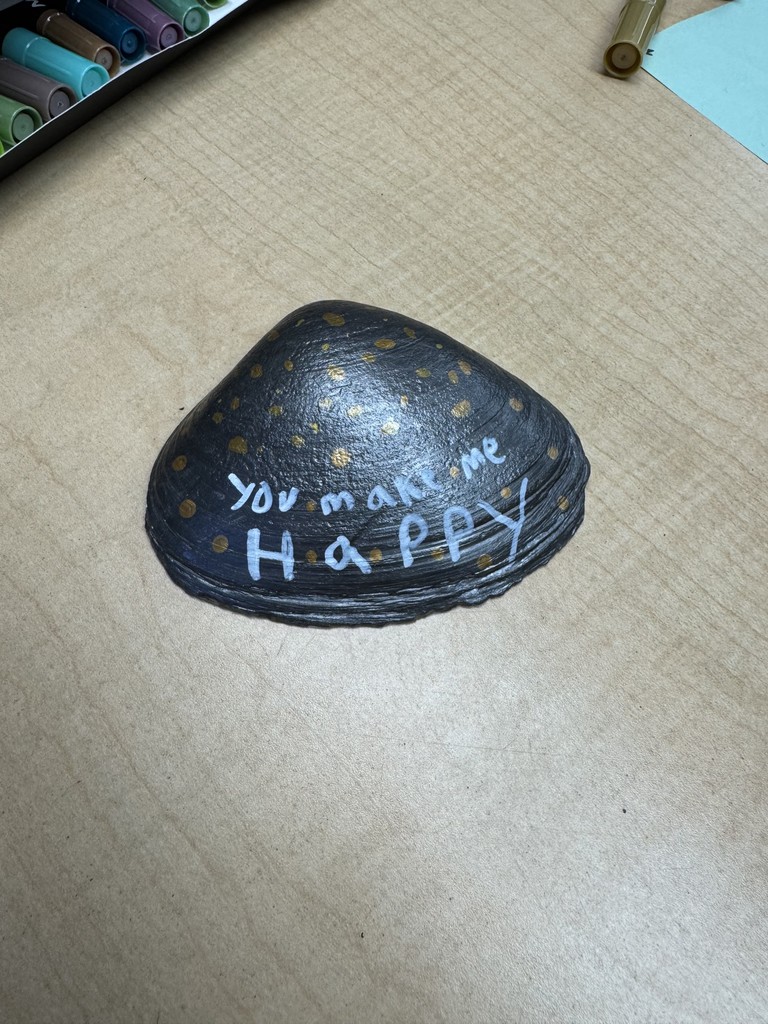 world kindness day shell painting