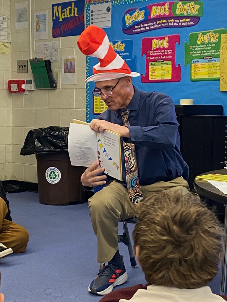 Read across america with superintendent