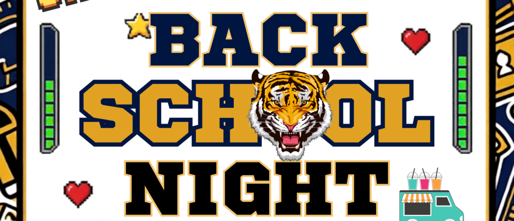 Image includes 'back to school night' flyer title.