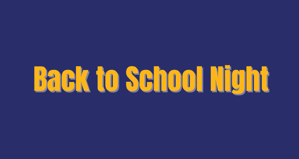 Back to School Night Flyer