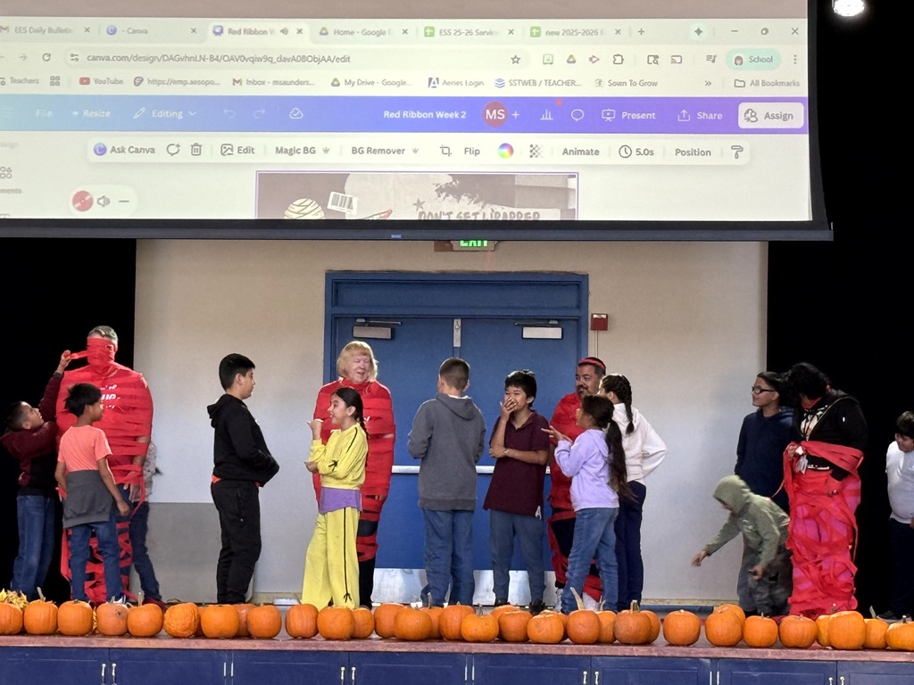 teacher wrapped in red string