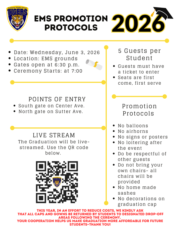Image contains information regarding the 2026 protocols and guidelines for the promotion ceremony.