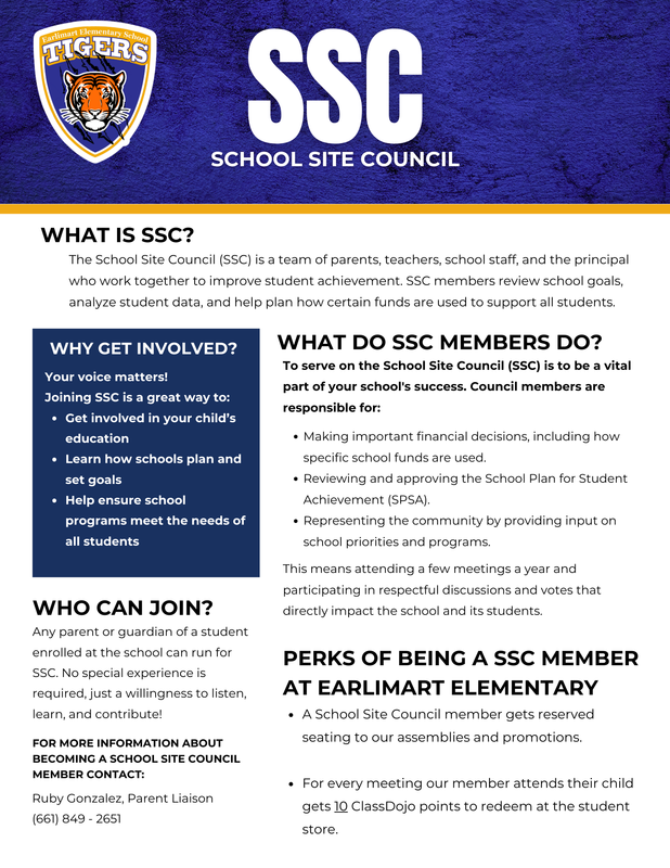 Flyer with information typed below