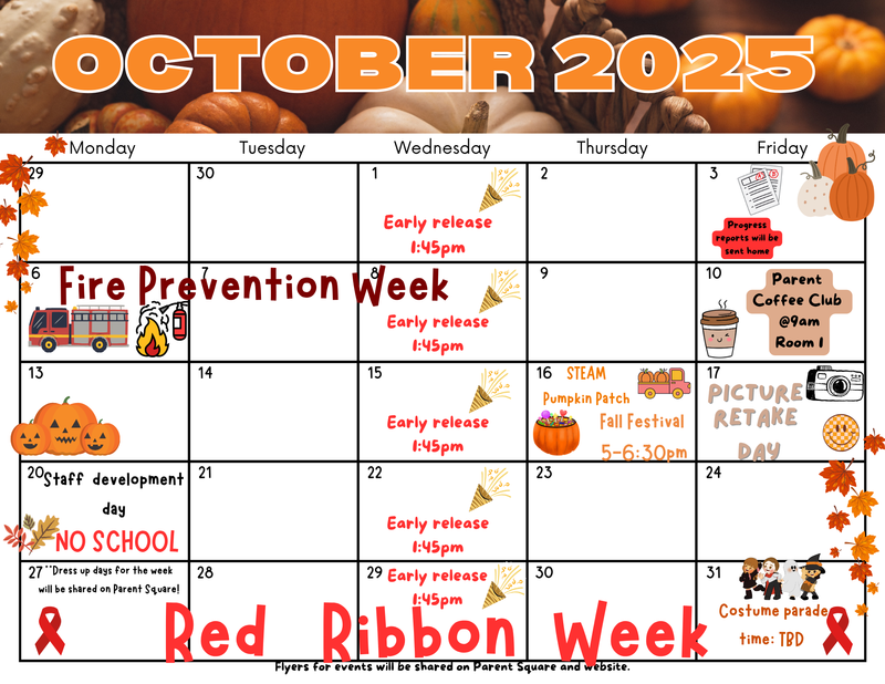 octobre calendar