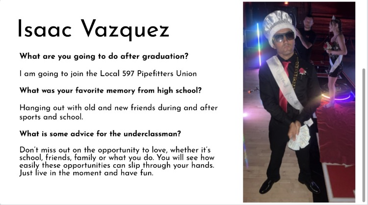 Huge D2E shoutout to our Senior Spotlight Isaac Vazquez❤️ We wish you the best of luck in the future, we know you are going to do amazing things! Way to be D2E ❤️🤍