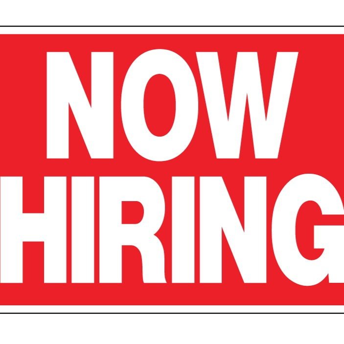 now hiring 