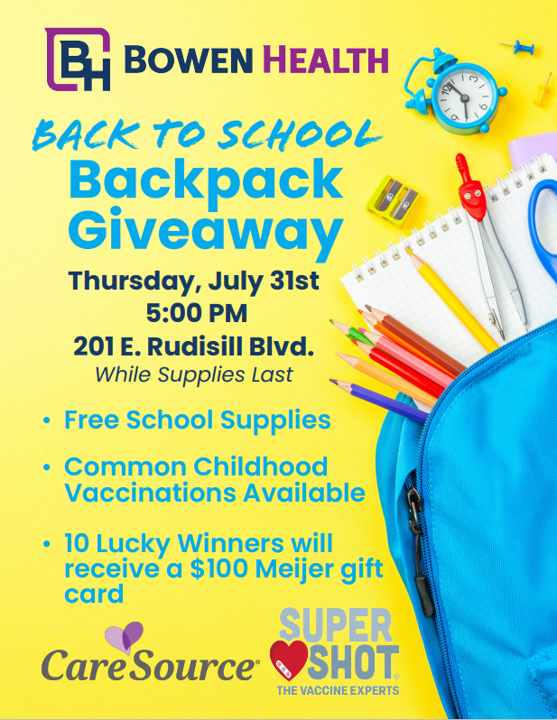 Back pack Giveaway
