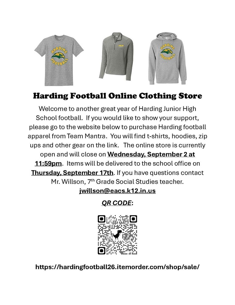 Harding football apparel