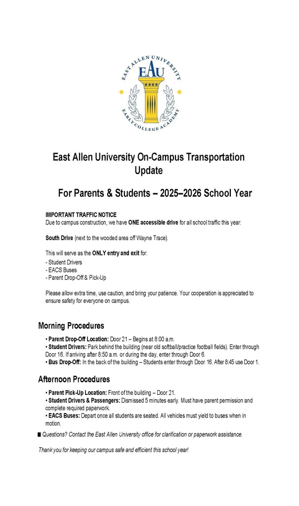 EAU Campus Update