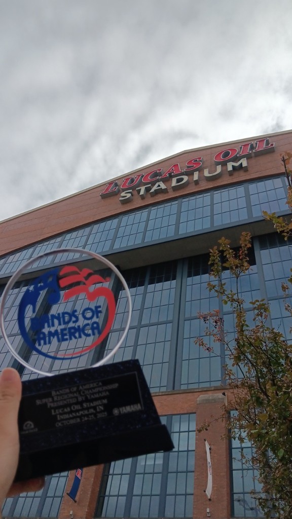 Outside view of Lucas Oil Stadium