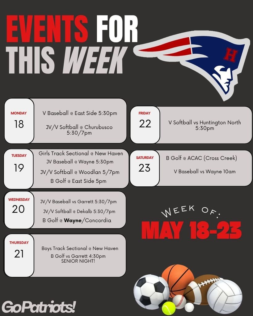 Athletic Schedule