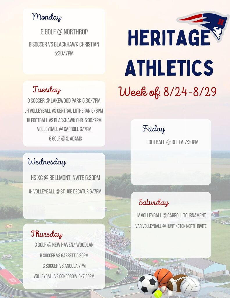 athletic schedule