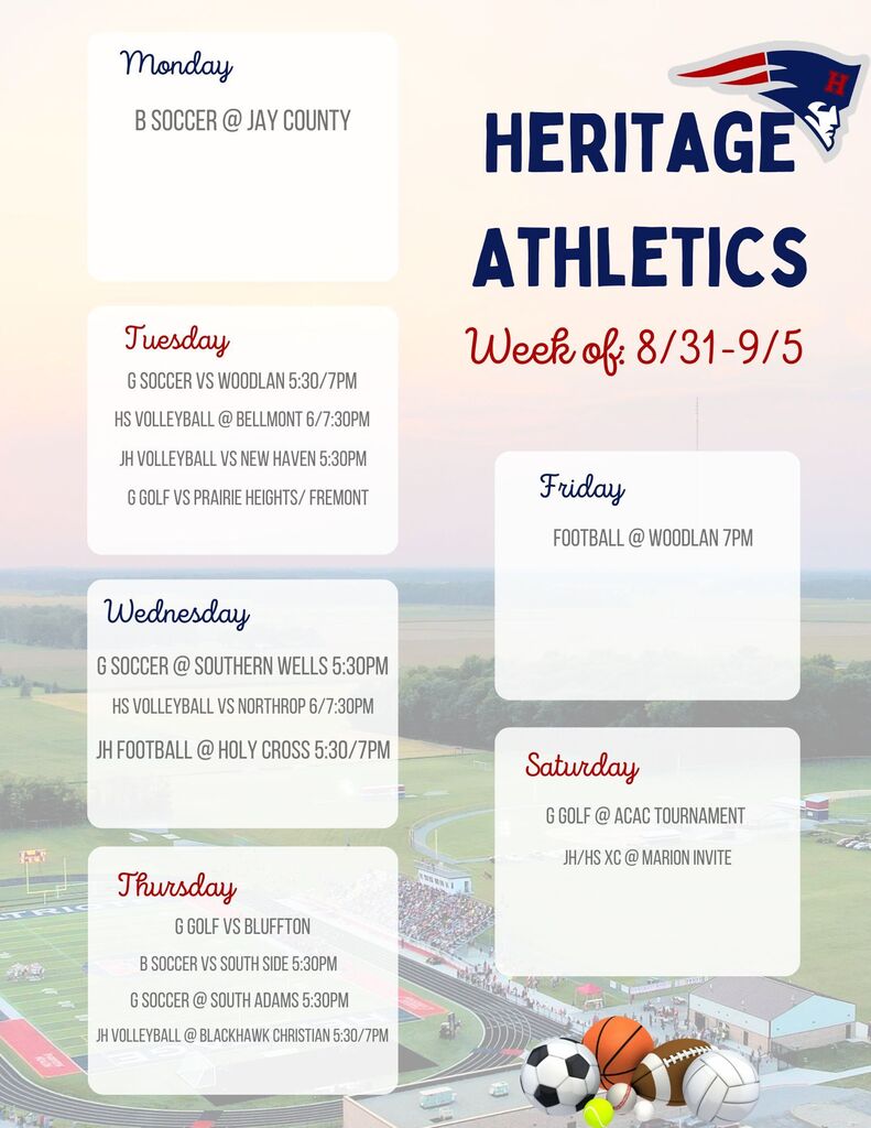 athletic schedule