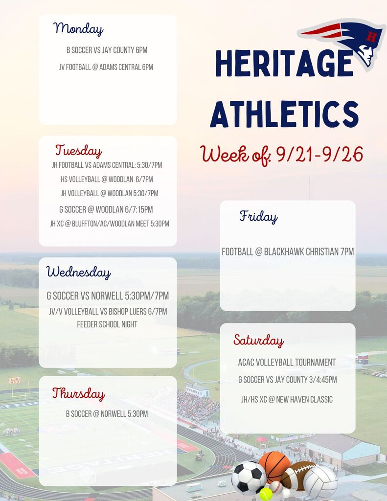 athletic schedule
