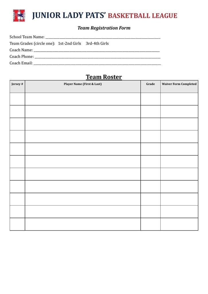 team roster