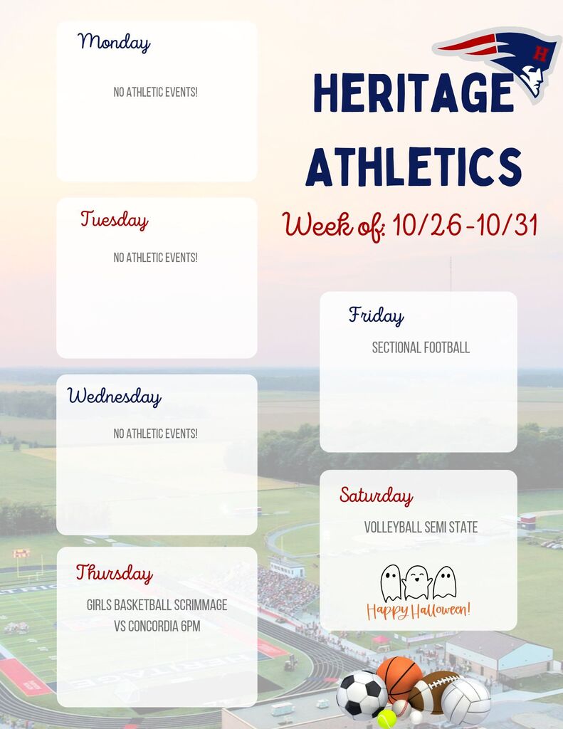 athletic schedule