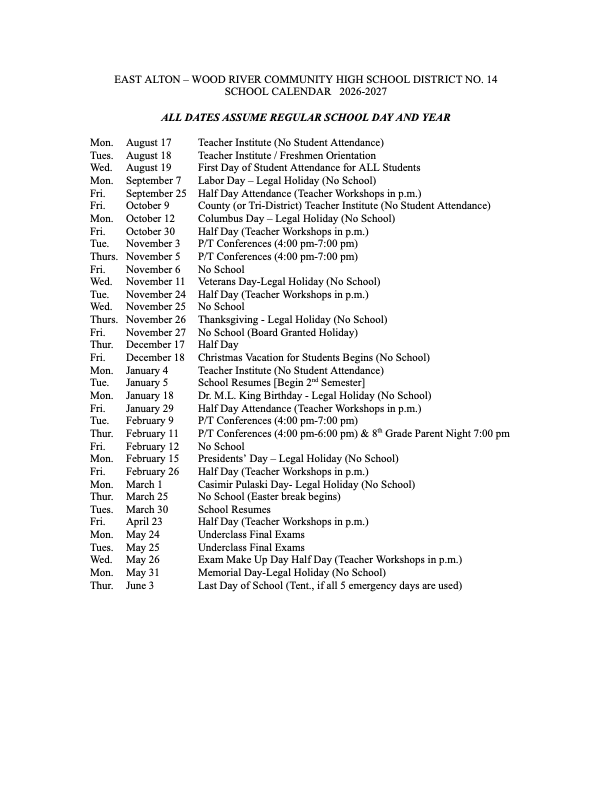 calendar