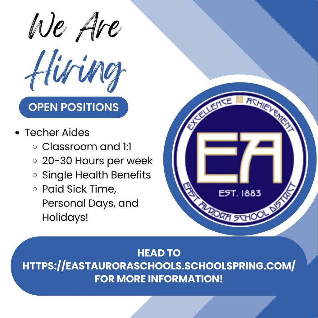 hiring teacher aides, navigate to eastauroraschool.org