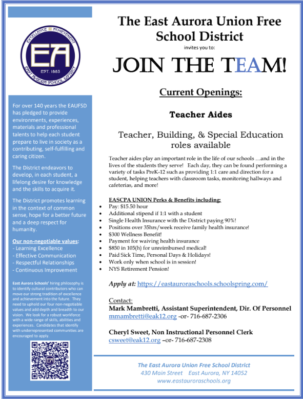 teacher aid posting