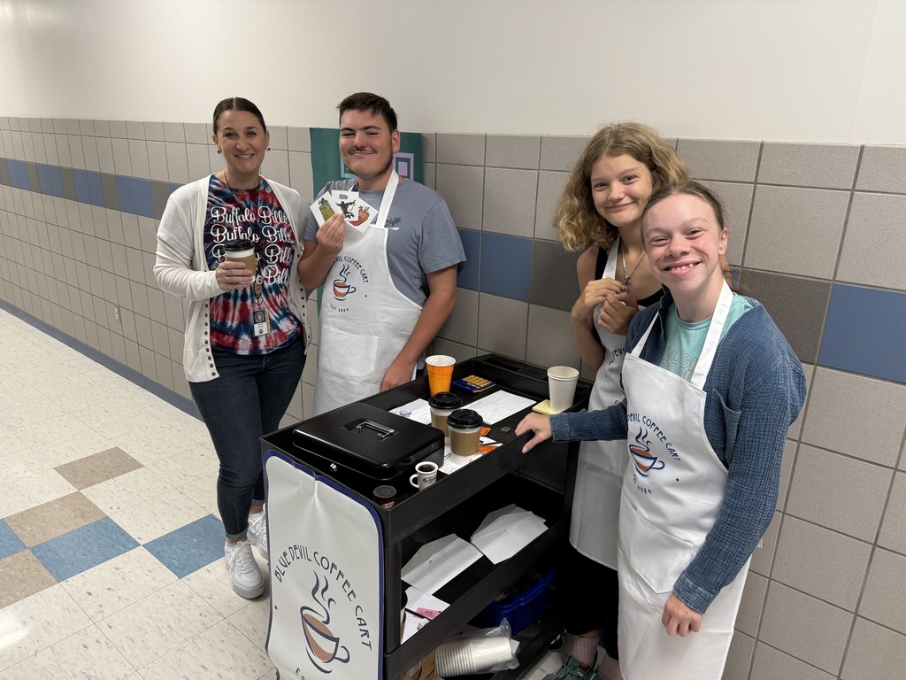blue devil coffee cart