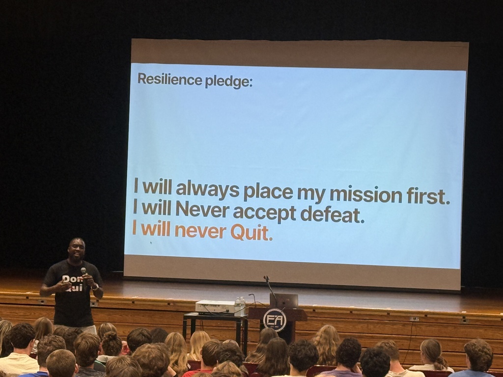 kirkwood presenting to students