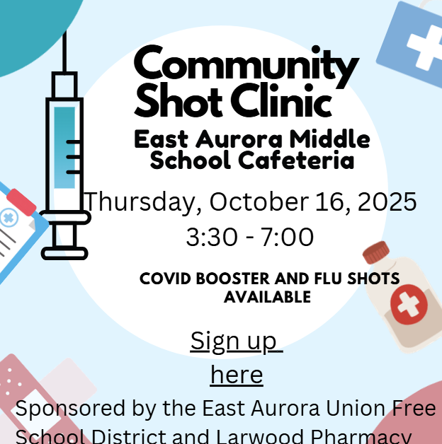 flu shot oct 16 3:30-7pm at the middle school