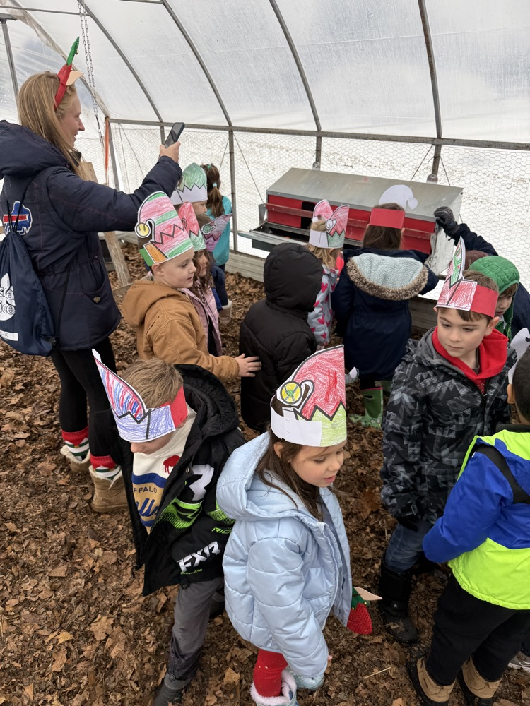 Seeing the farm decorated for the holidays!