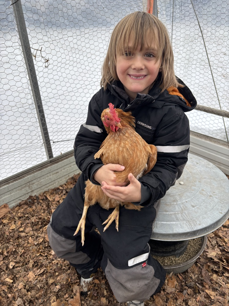 Me and my chicken hanging out!