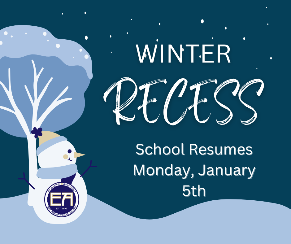 winter recess school resumes monday january 5th