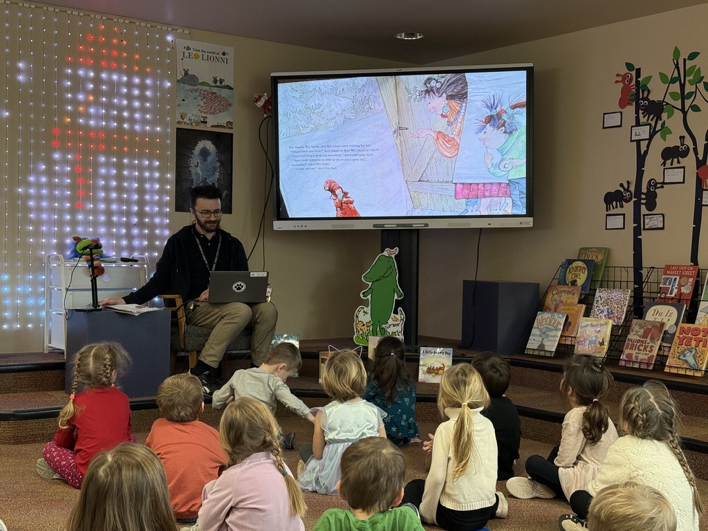 students listening to a story