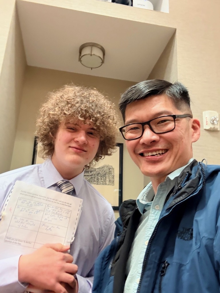 student and Mr. Serwicki