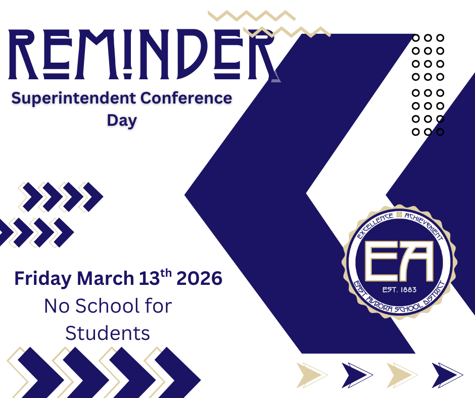 Reminder, superintendents conference day March 13th. No school for students.