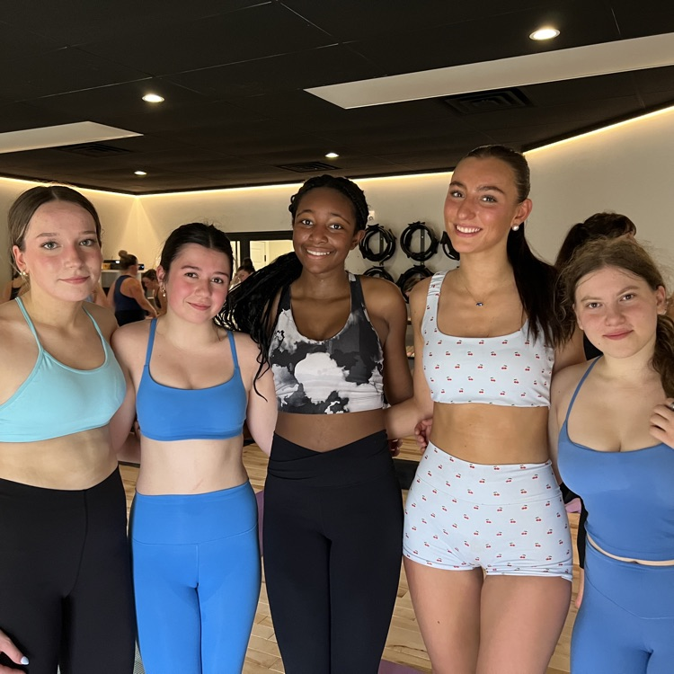 east aurora students at a unified yoga class?