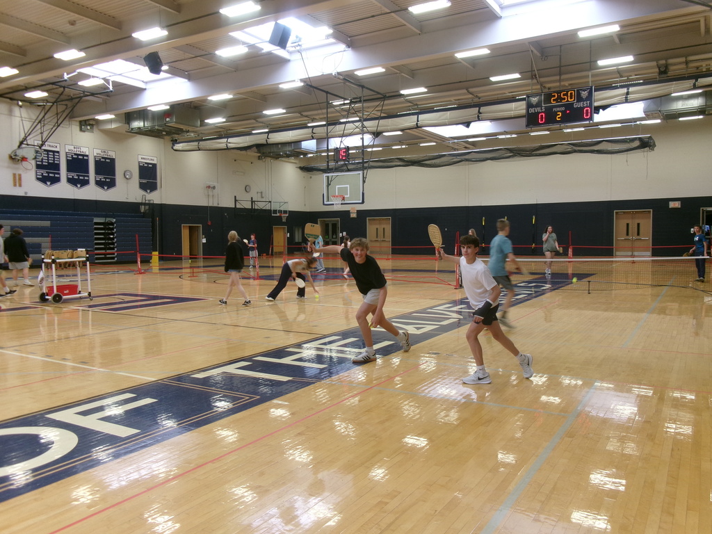  The pickleball unit a favorite among the students has begun!
