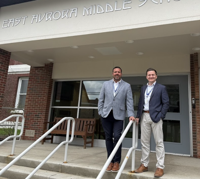 East Aurora Middle School principal and vice principal