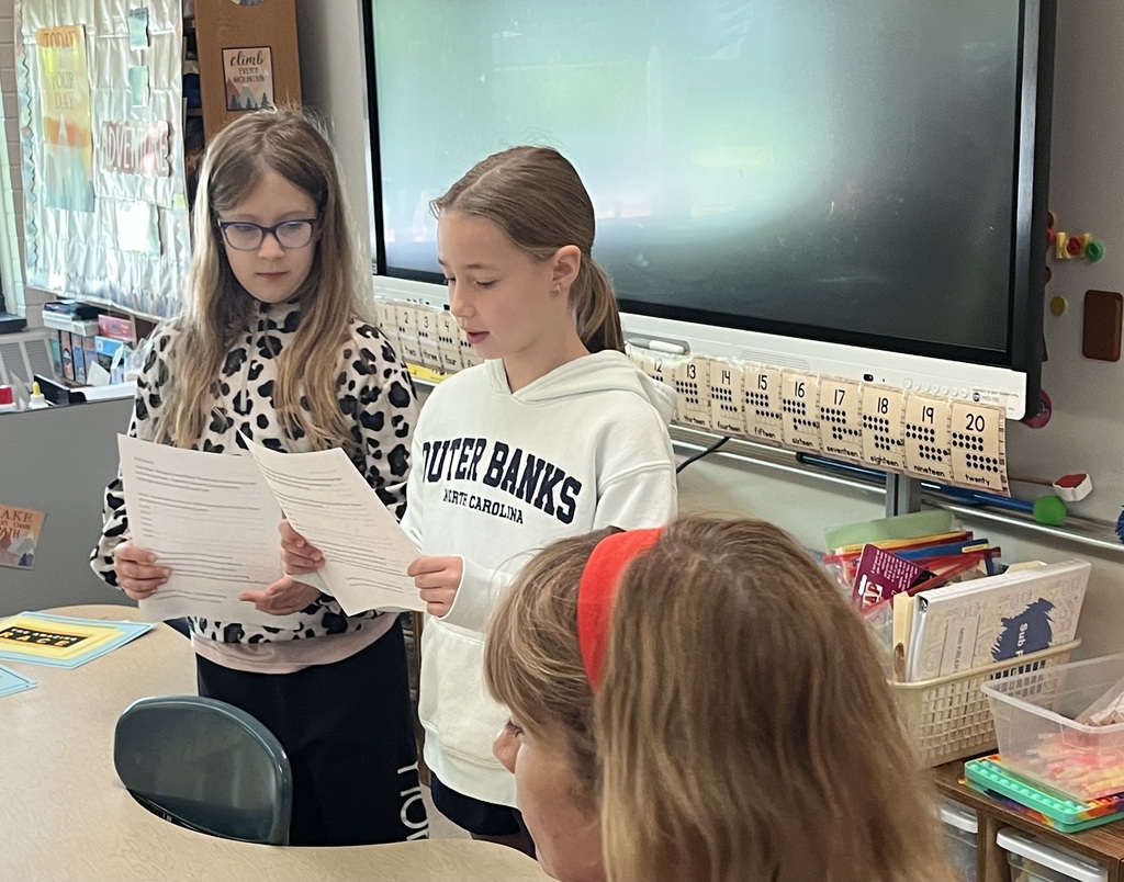 students reading instructions