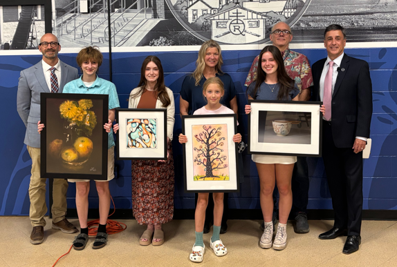 students with art awards