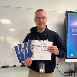 Teachers receive virtual high-fives from students to show appreciation
