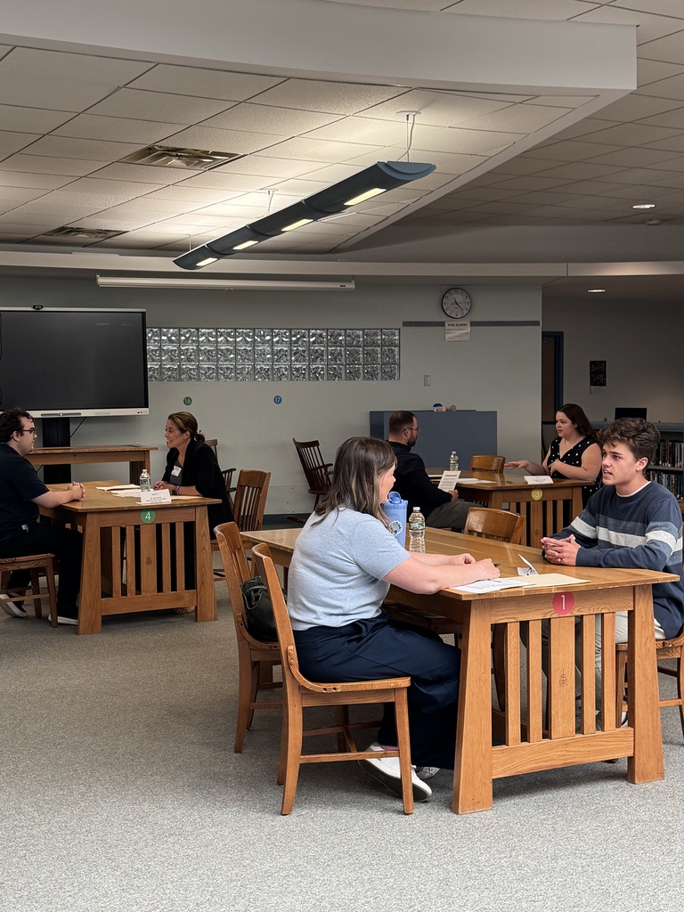 students practicing their interview skills
