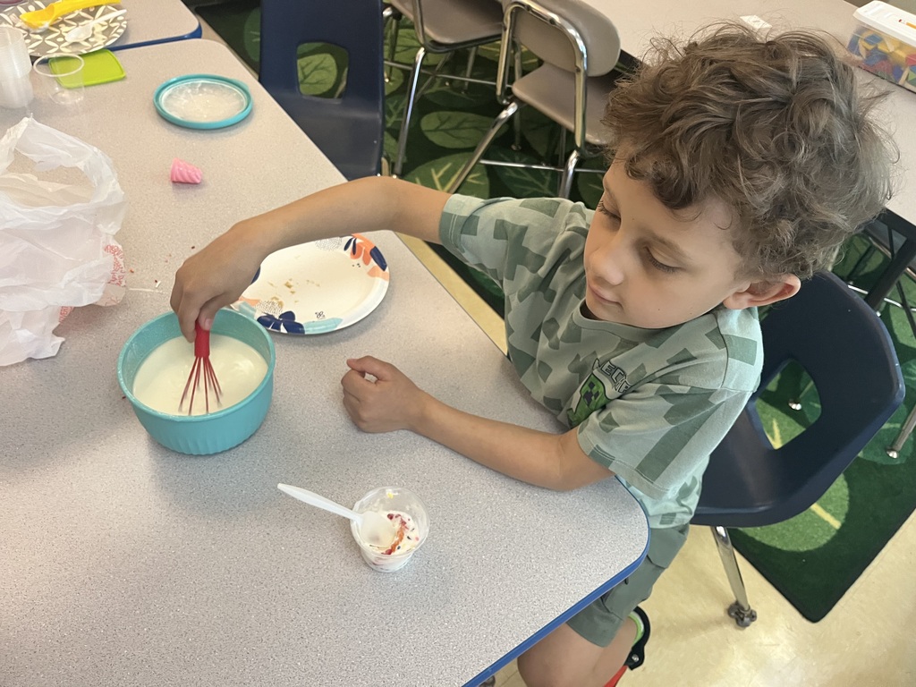 students making ice cream