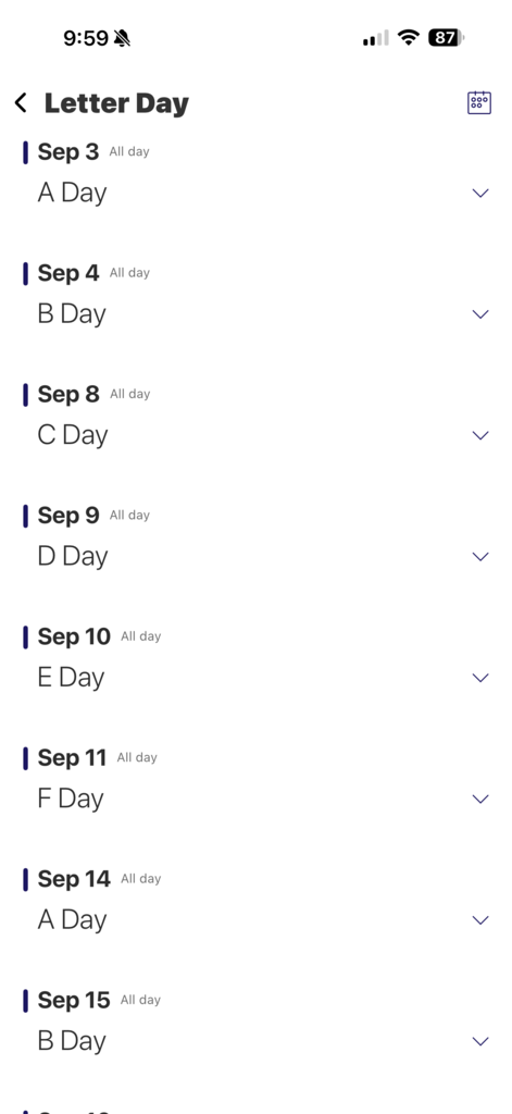 letter day option