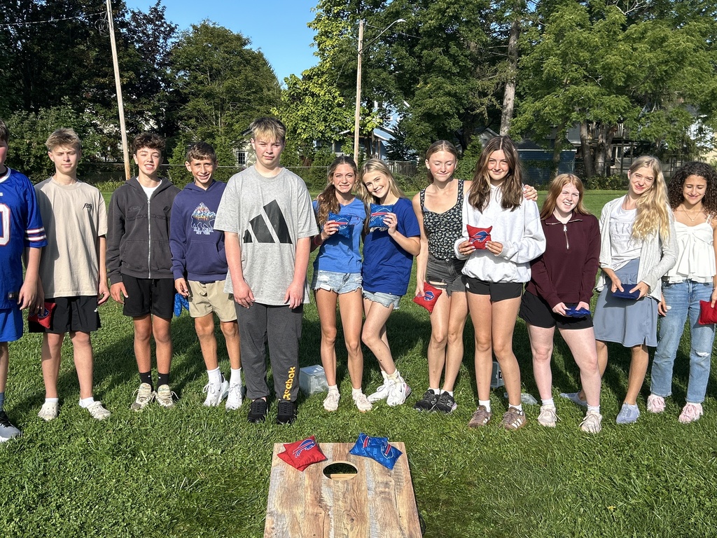students working together outside
