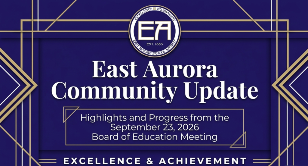 east aurora cover page